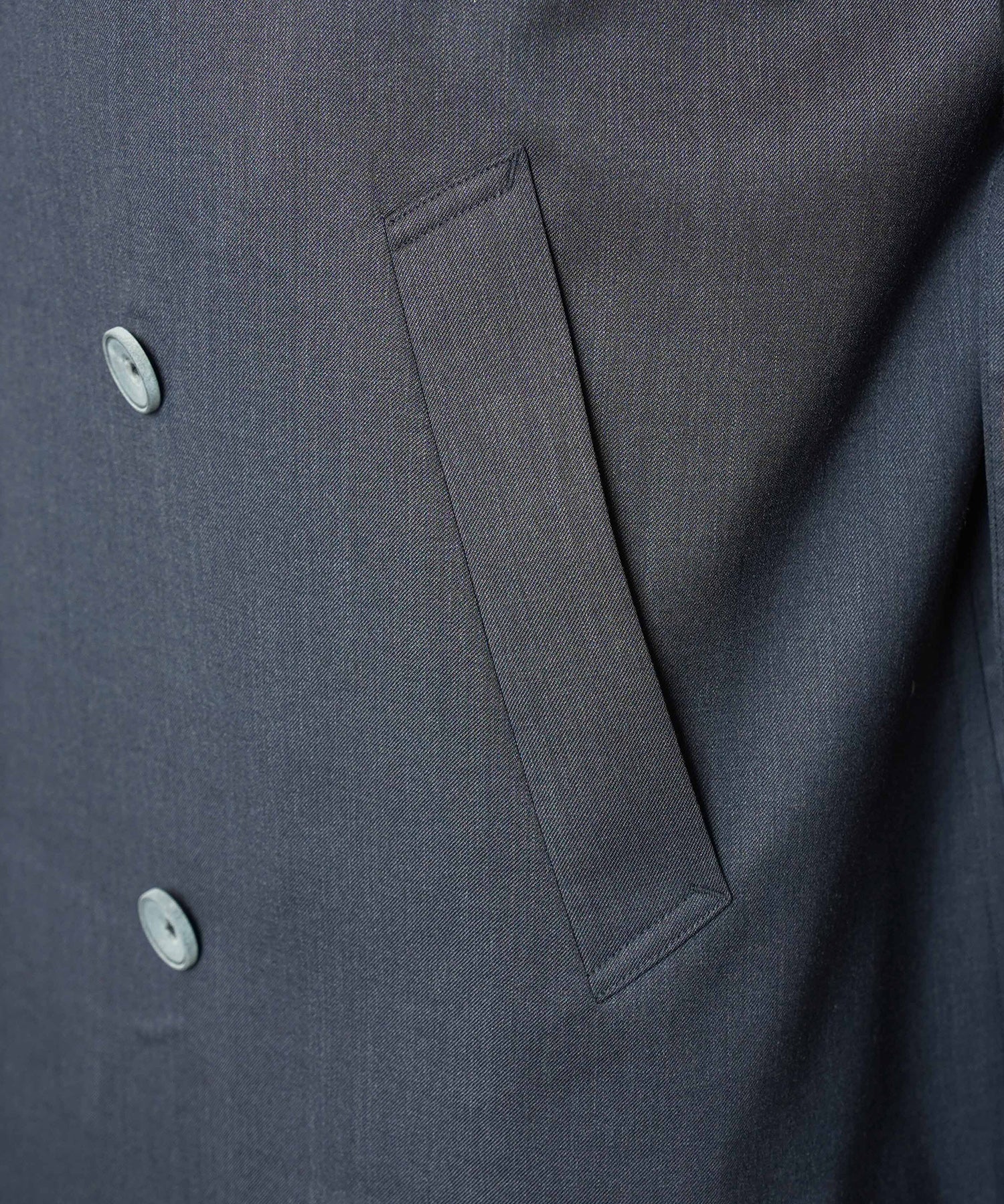 [26AW PRE-ORDER] Sheep leather melton combination prime over half coat