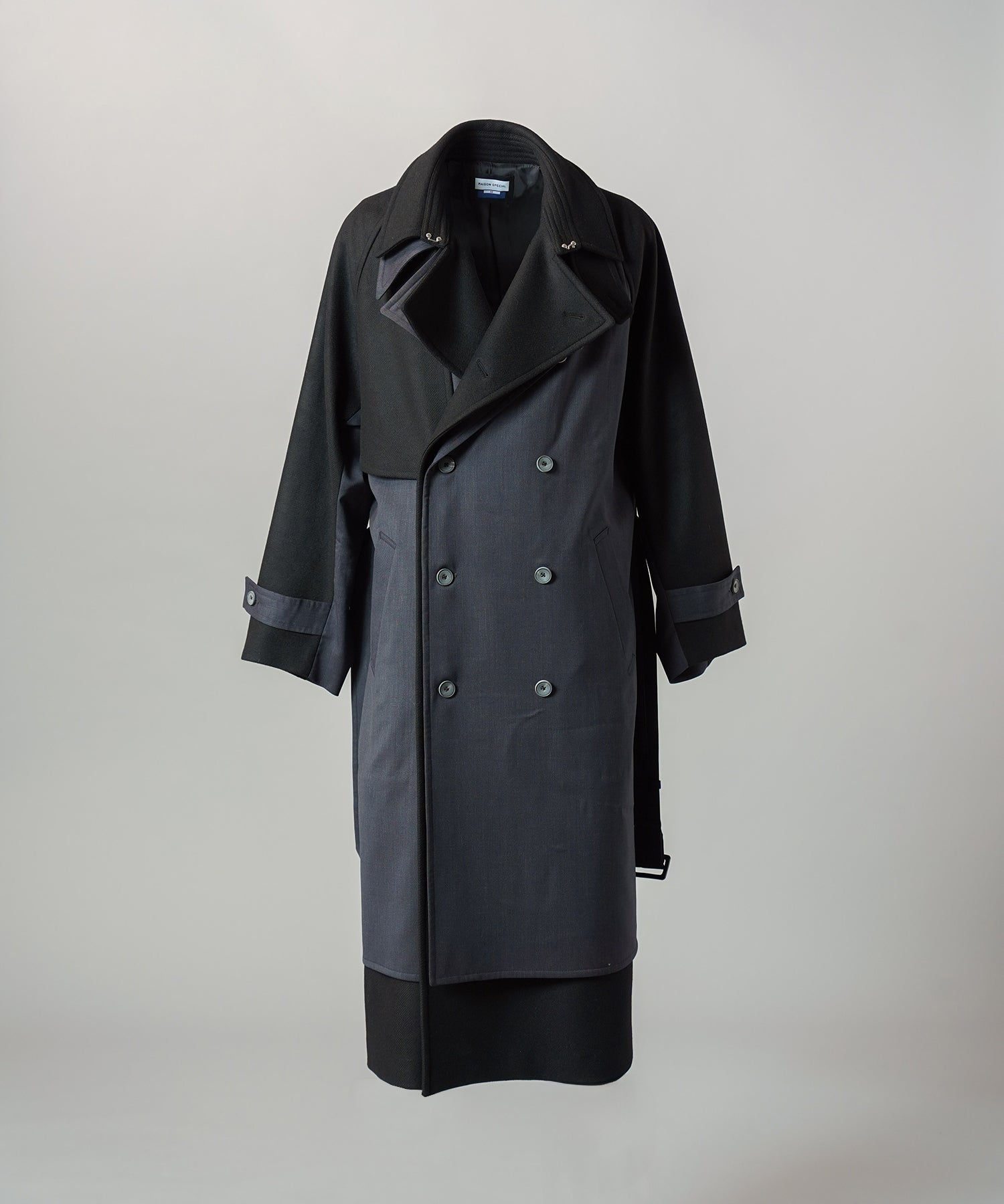 [26AW PRE-ORDER] Sheep leather melton combination prime over half coat