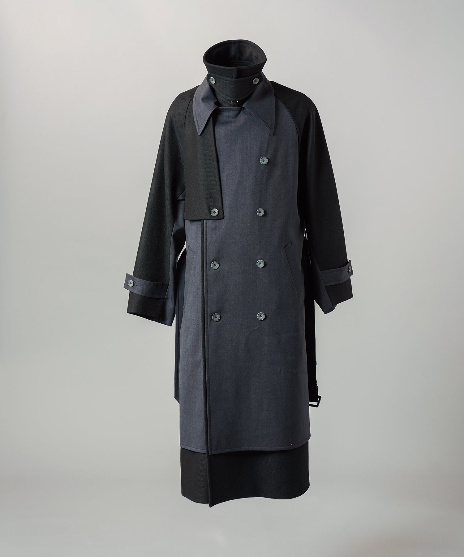 [26AW PRE-ORDER] Sheep leather melton combination prime over half coat
