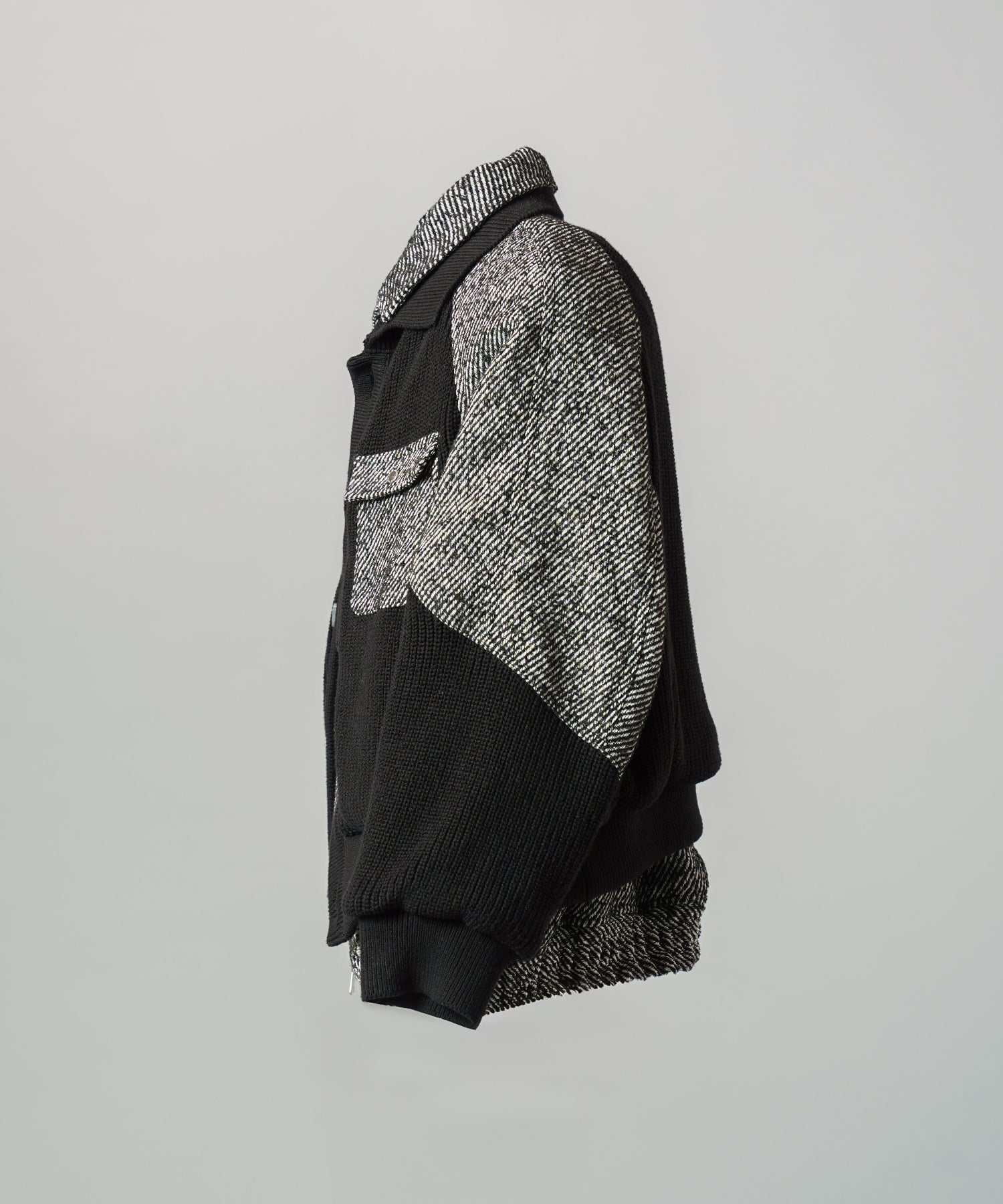 【26AW PRE-ORDER】ニットレイヤリングプライムオーバーツイードブルゾン