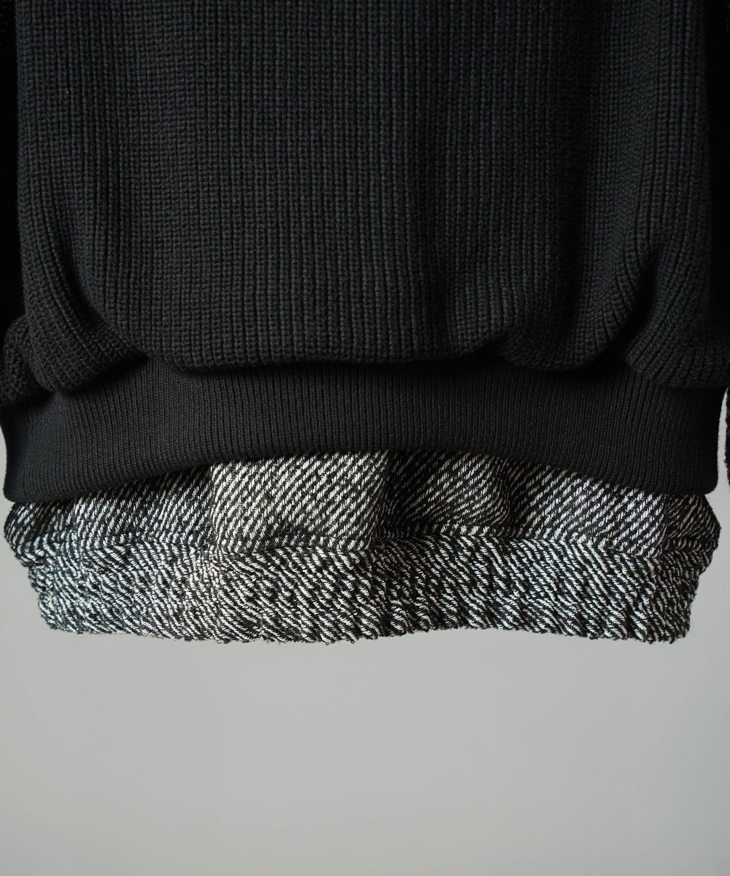 【26AW PRE-ORDER】ニットレイヤリングプライムオーバーツイードブルゾン