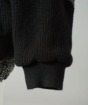 【26AW PRE-ORDER】ニットレイヤリングプライムオーバーツイードブルゾン