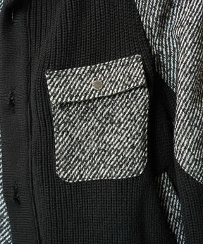 【26AW PRE-ORDER】ニットレイヤリングプライムオーバーツイードブルゾン