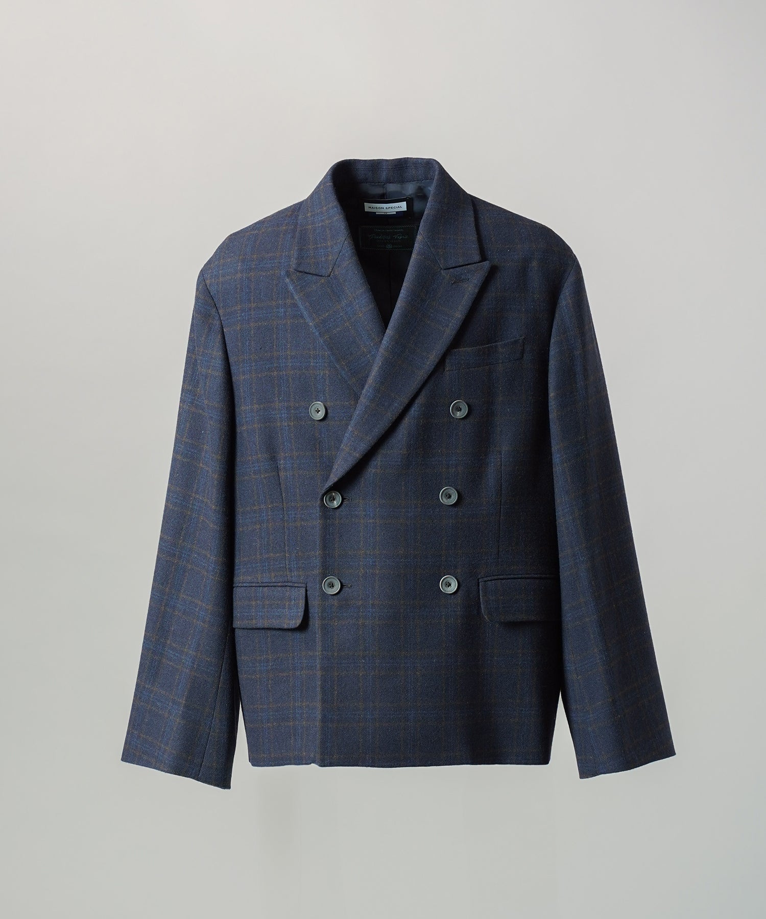 [Italian Dead Stock Fabric] Prime-Over Regular Collar Long Sleeve Shirt