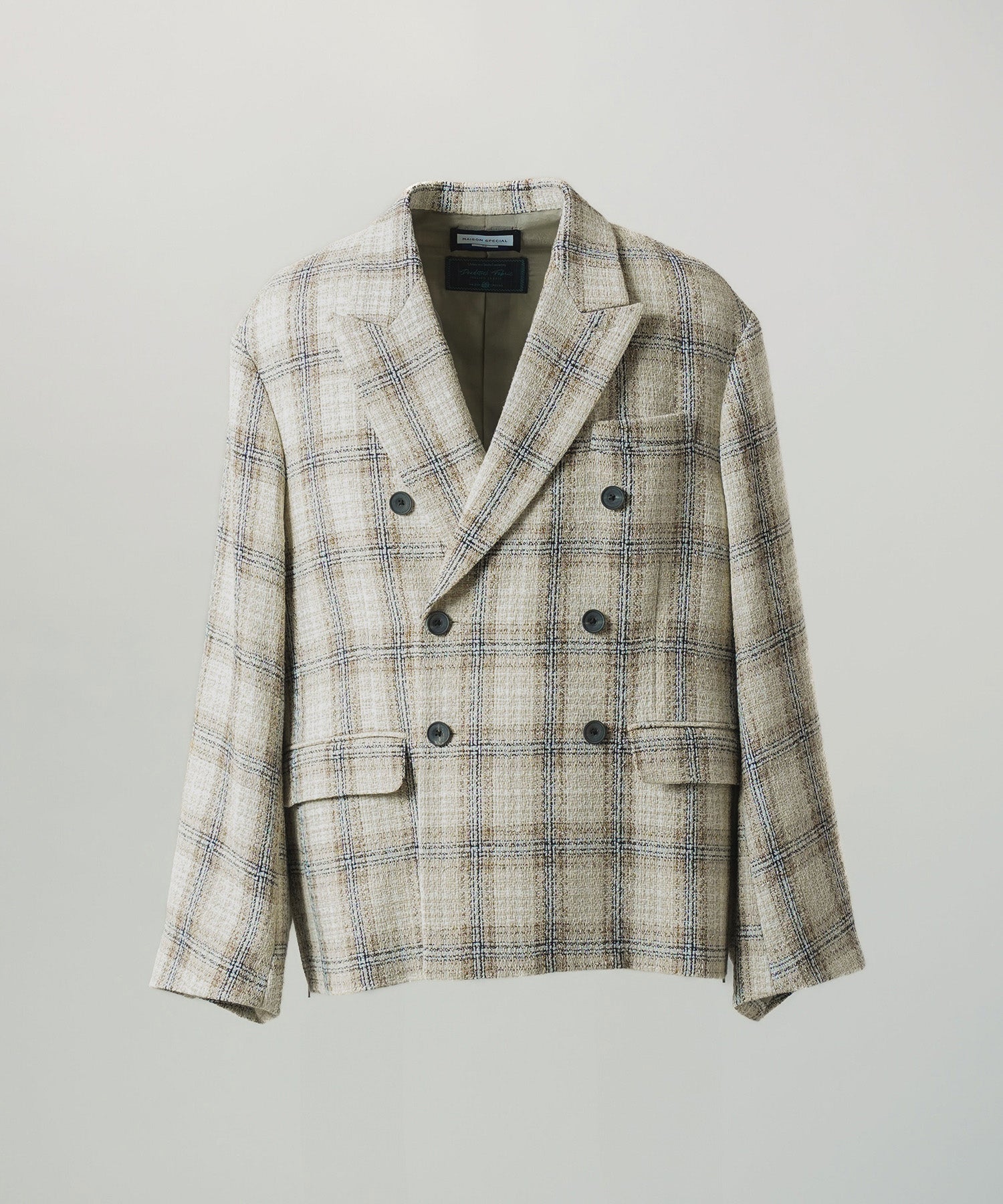 [Italian Dead Stock Fabric] Prime-Over Regular Collar Long Sleeve Shirt