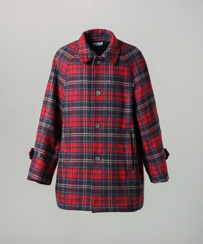 【26AW PRE-ORDER】【イタリアンデッドストックファブリック】プライムオーバーラグランスリーブハーフコート