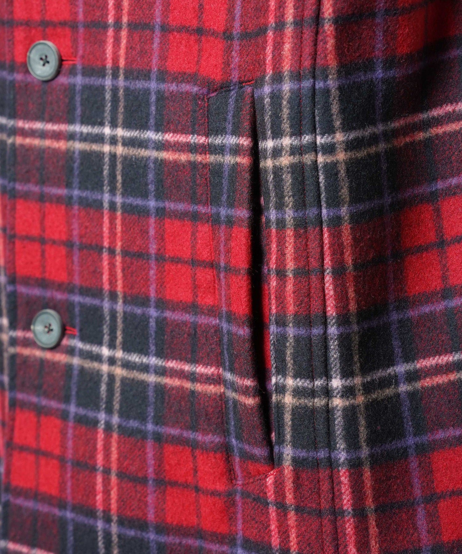 【26AW PRE-ORDER】【イタリアンデッドストックファブリック】プライムオーバーラグランスリーブハーフコート