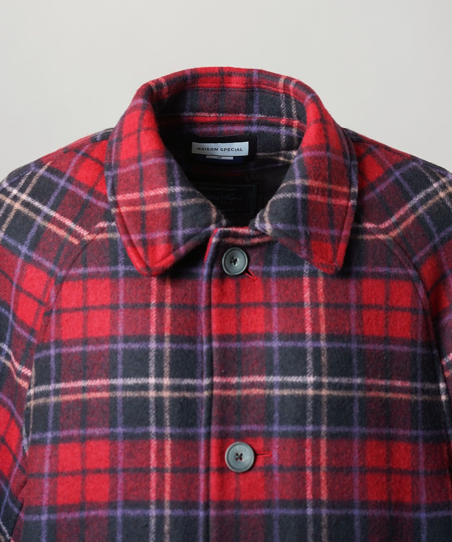 【26AW PRE-ORDER】【イタリアンデッドストックファブリック】プライムオーバーラグランスリーブハーフコート