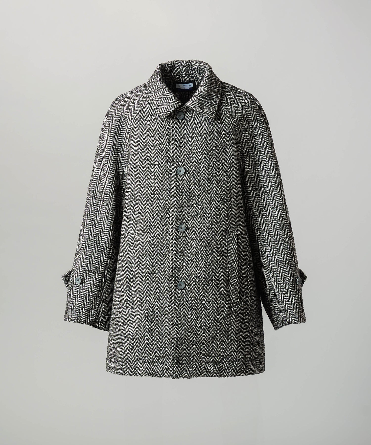 【26AW PRE-ORDER】【イタリアンデッドストックファブリック】プライムオーバーラグランスリーブハーフコート