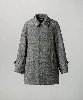 【26AW PRE-ORDER】【イタリアンデッドストックファブリック】プライムオーバーラグランスリーブハーフコート