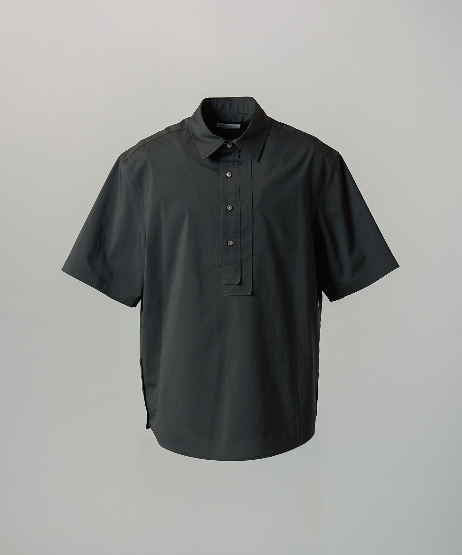 [26SS PRE-ORDER] Airy Striped Gabardine Prime-Over Short-sleeved Shirt