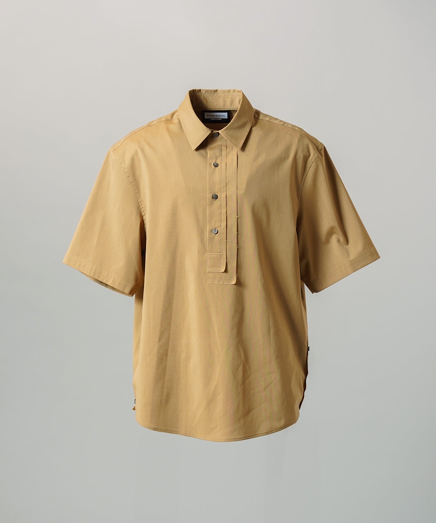 [26SS PRE-ORDER] Airy Striped Gabardine Prime-Over Short-sleeved Shirt