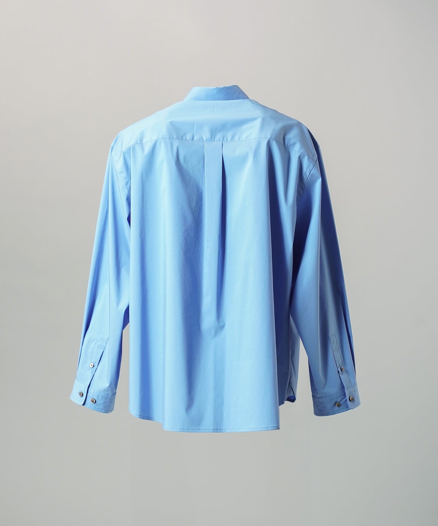 Airy Striped Gabardine Prime-Over Short-sleeved Shirt