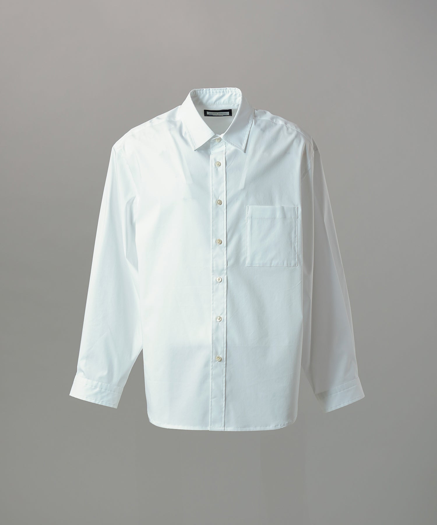 Airy Striped Gabardine Prime-Over Short-sleeved Shirt
