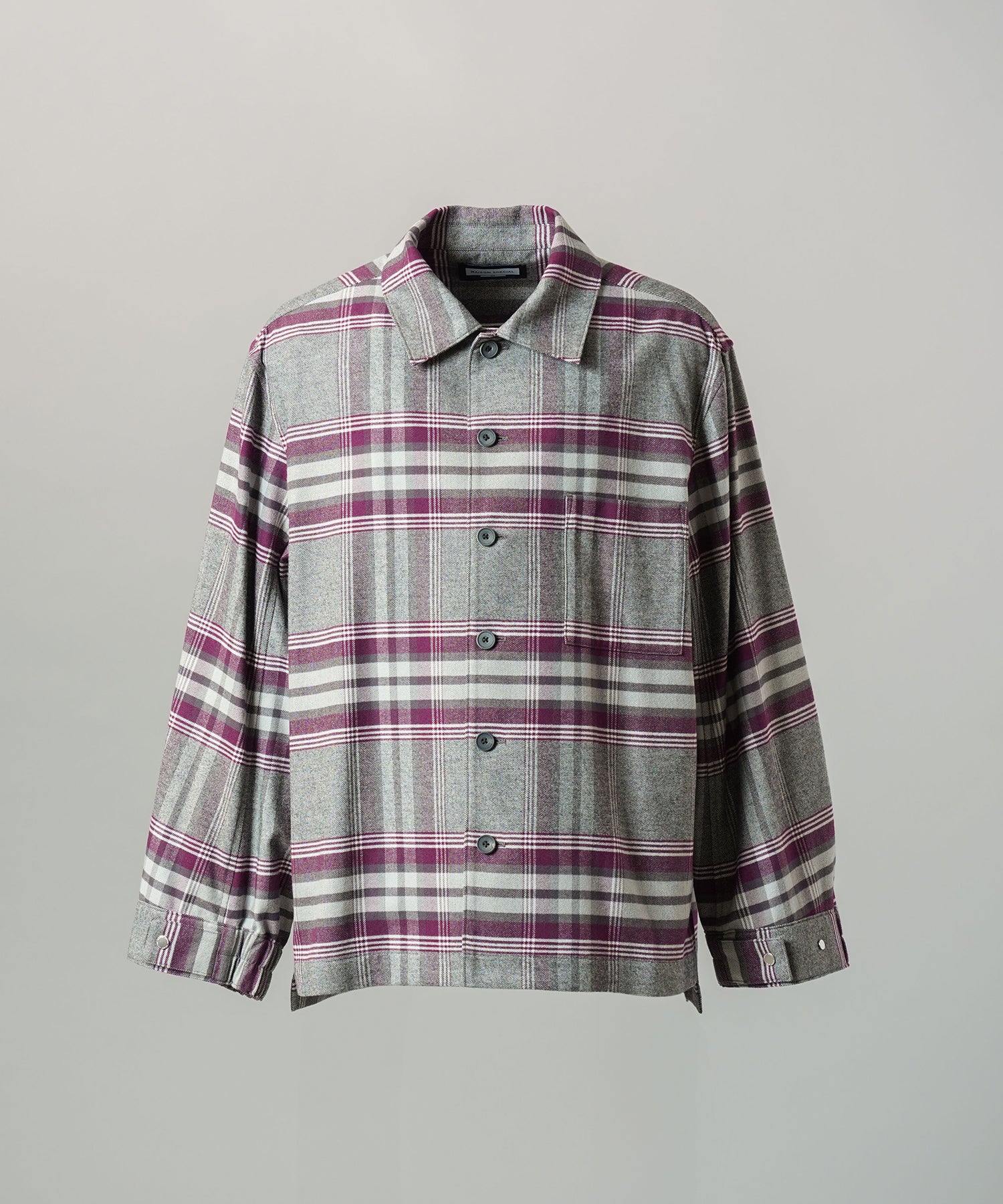 [26AW PRE-ORDER] [Italian dead stock fabric] Prime over regular collar shirt coat