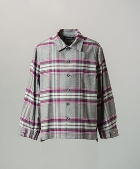 [26AW PRE-ORDER] [Italian dead stock fabric] Prime over regular collar shirt coat