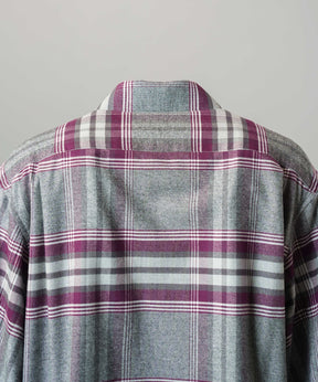 [26AW PRE-ORDER] [Italian dead stock fabric] Prime over regular collar shirt coat