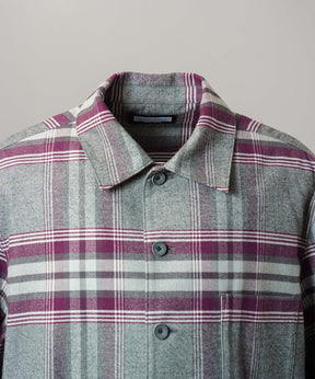 [26AW PRE-ORDER] [Italian dead stock fabric] Prime over regular collar shirt coat