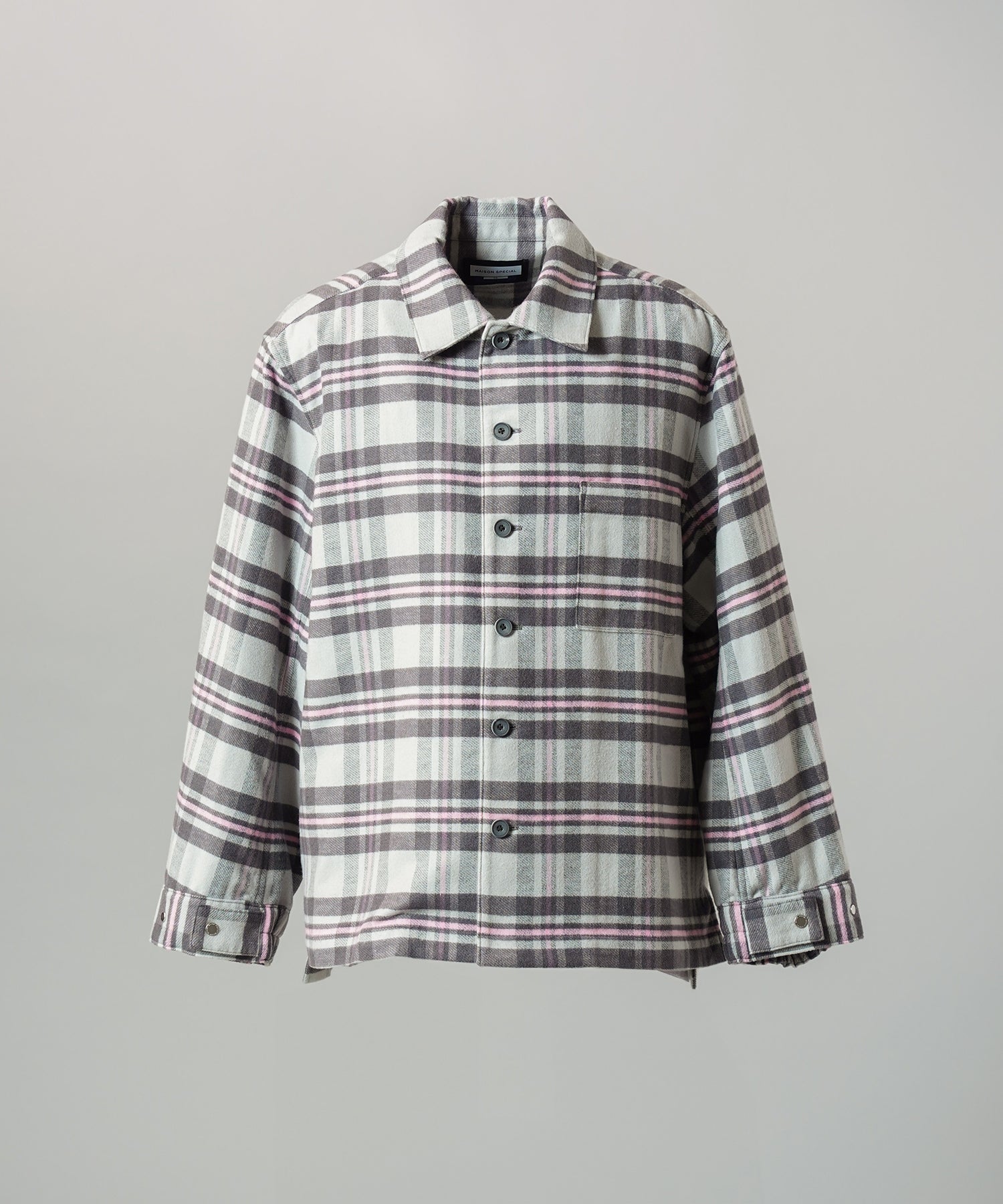 [26AW PRE-ORDER] [Italian dead stock fabric] Prime over regular collar shirt coat