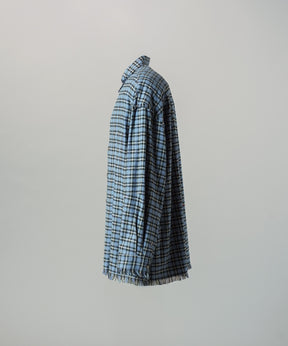 [Italian Dead Stock Fabric] Prime-Over Regular Collar Long Sleeve Shirt