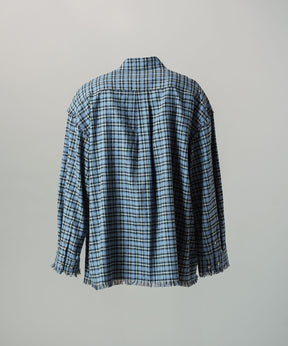 [Italian Dead Stock Fabric] Prime-Over Regular Collar Long Sleeve Shirt