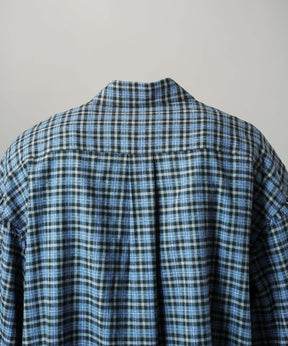 [Italian Dead Stock Fabric] Prime-Over Regular Collar Long Sleeve Shirt