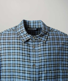 [Italian Dead Stock Fabric] Prime-Over Regular Collar Long Sleeve Shirt