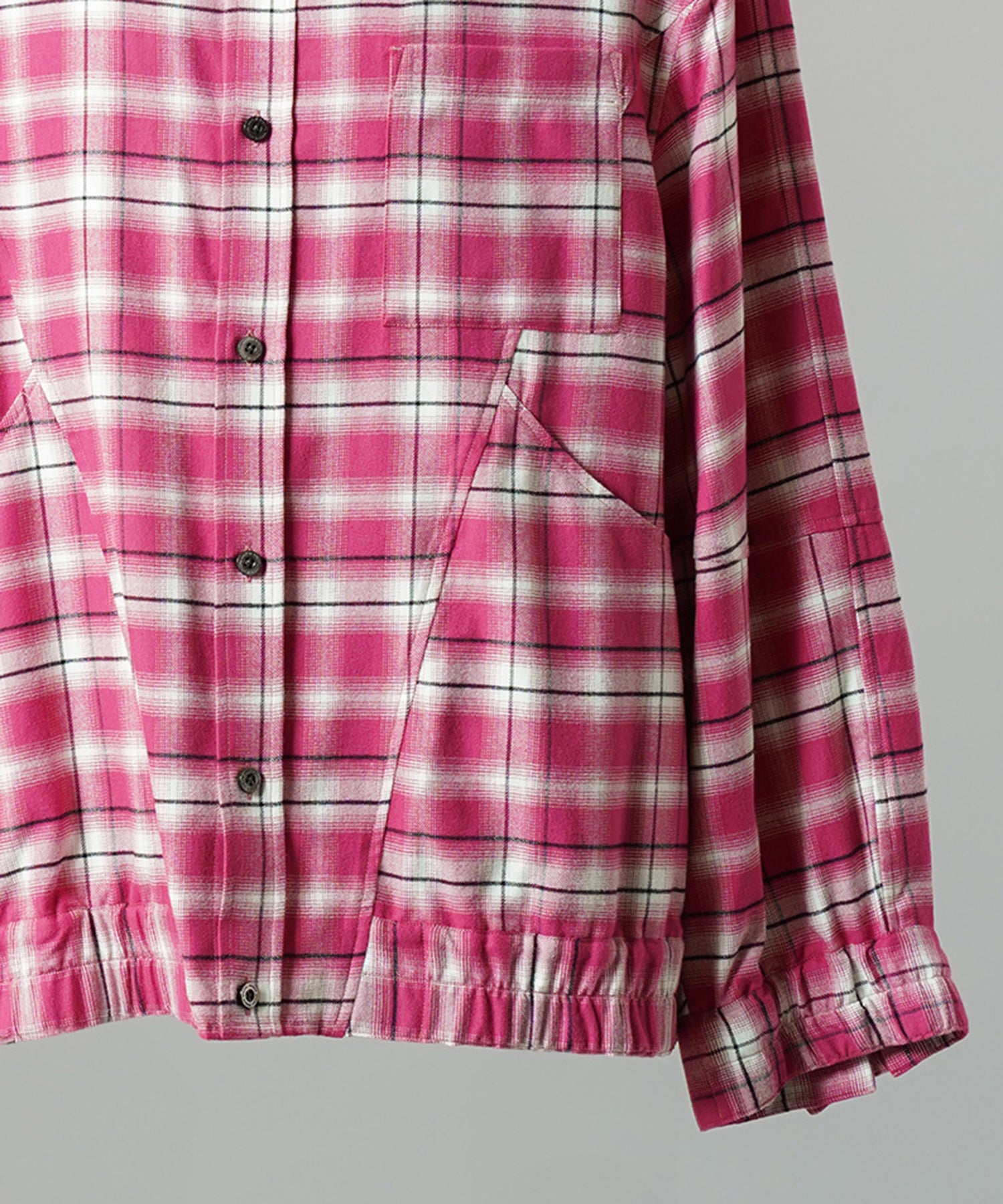 [Italian Dead Stock Fabric] Prime-Over Regular Collar Long Sleeve Shirt