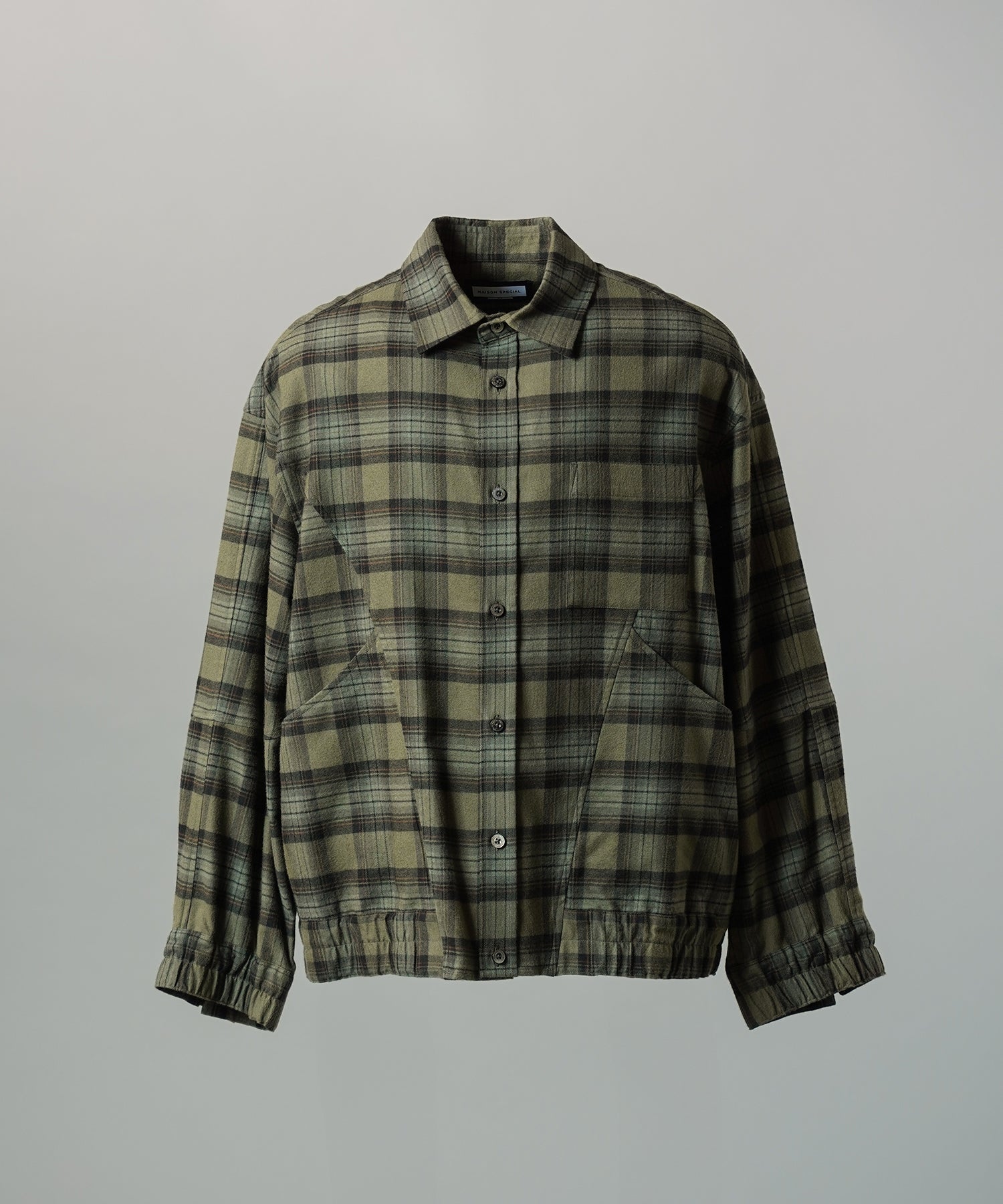 [Italian Dead Stock Fabric] Prime-Over Regular Collar Long Sleeve Shirt