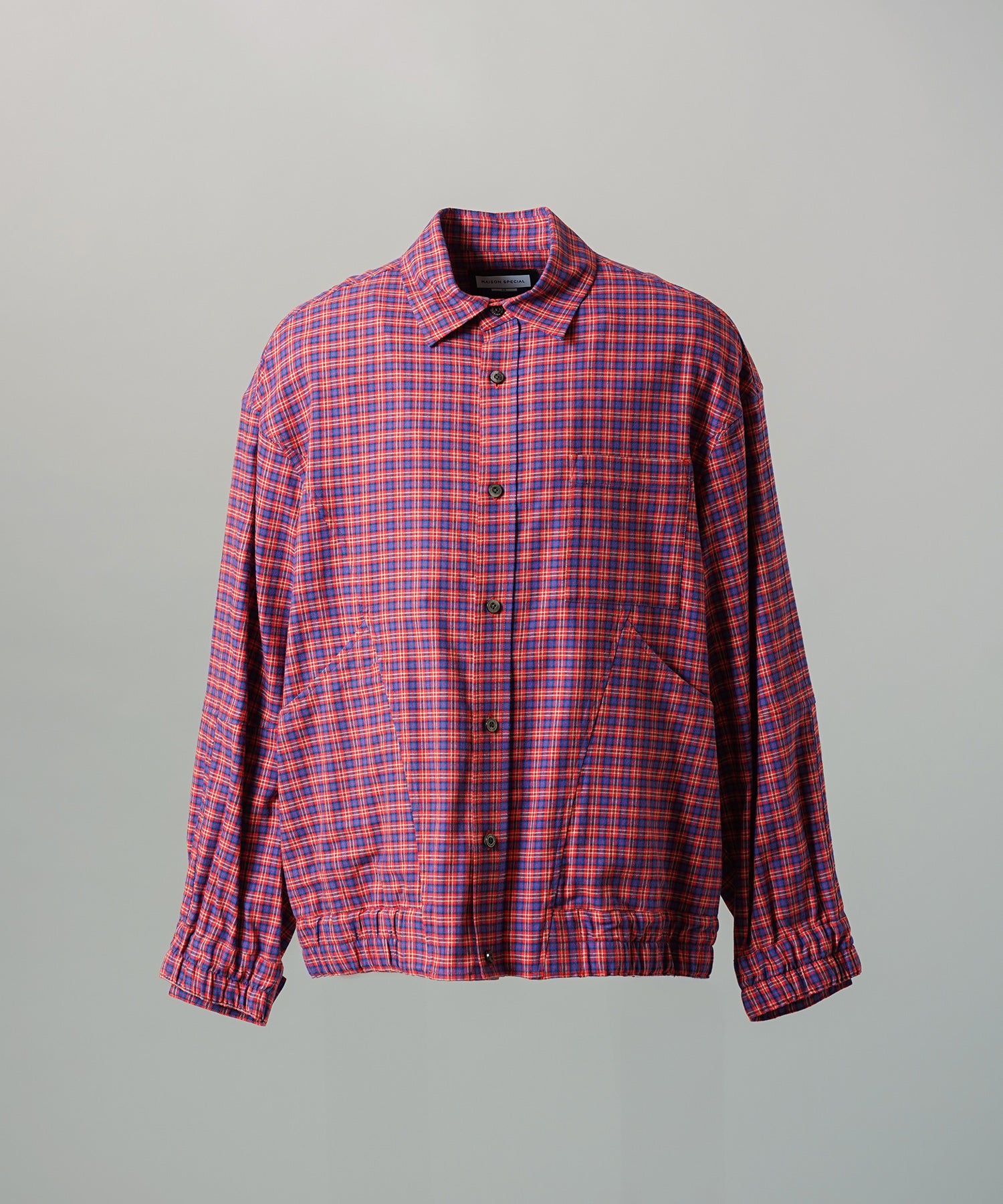 [Italian Dead Stock Fabric] Prime-Over Regular Collar Long Sleeve Shirt