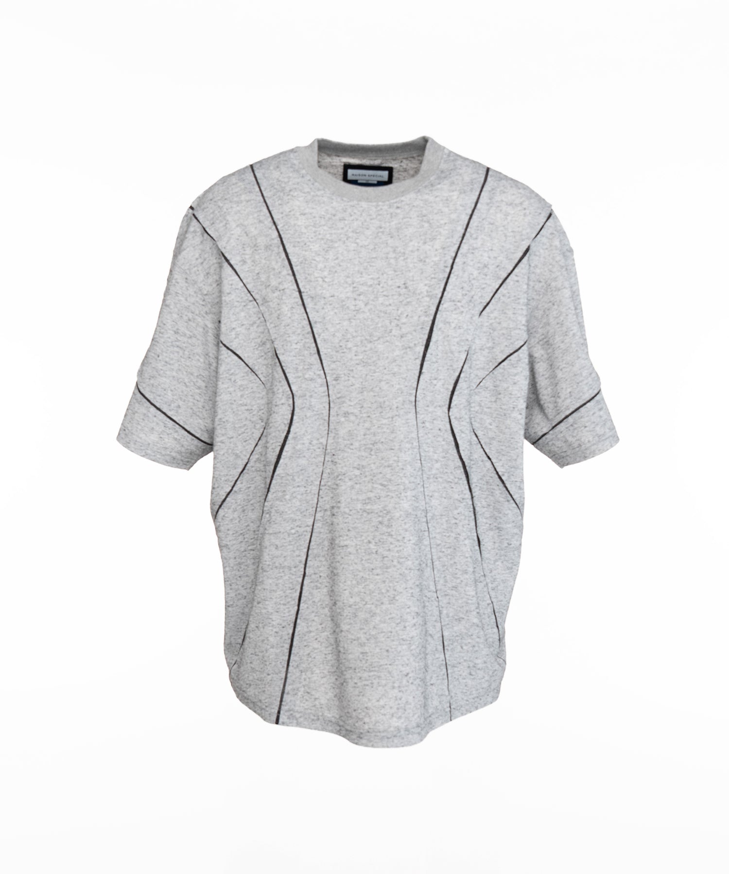[26SS PRE-ORDER]Birdseye Jersey Mesh Prime-Over Henry Neck Short-sleeved T-shirt