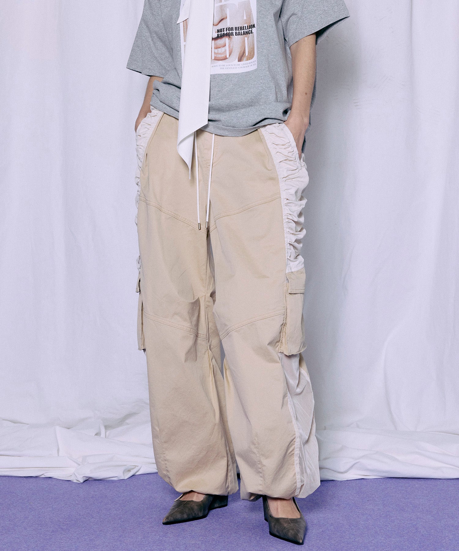 Bicolor Cargo Pants