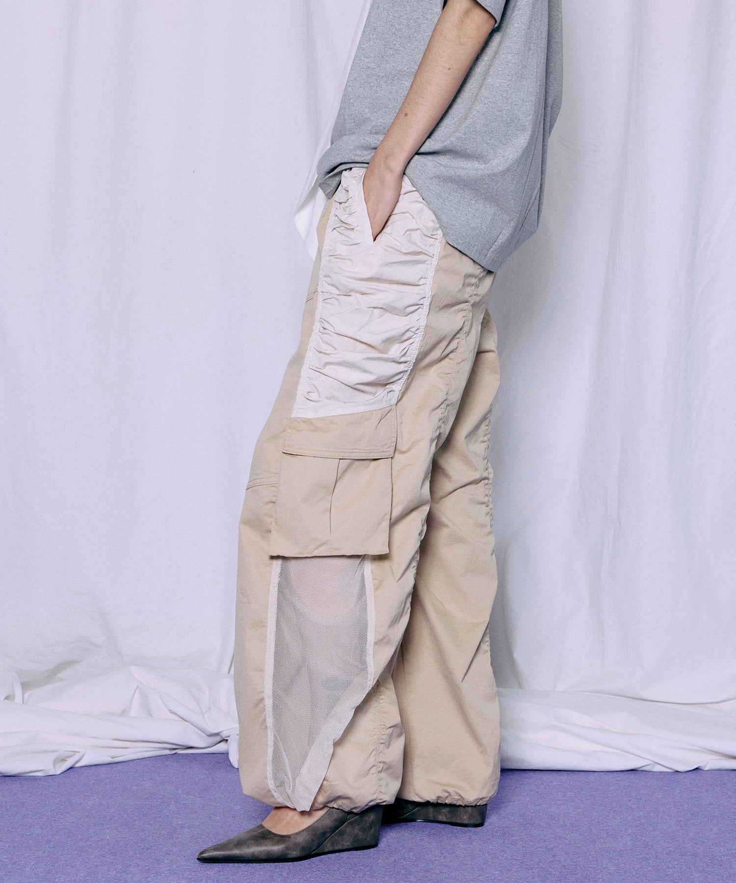 Bicolor Cargo Pants