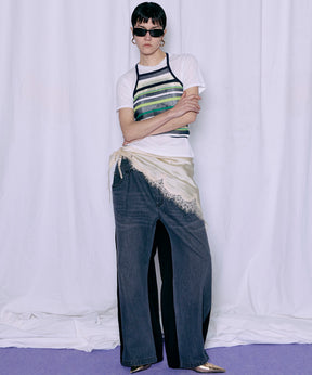【2026Summer PRE-ORDER】2WAY Back French Terry Denim Pants