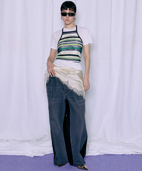 【2026Summer PRE-ORDER】2WAY Back French Terry Denim Pants