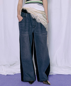 【2026Summer PRE-ORDER】2WAY Back French Terry Denim Pants