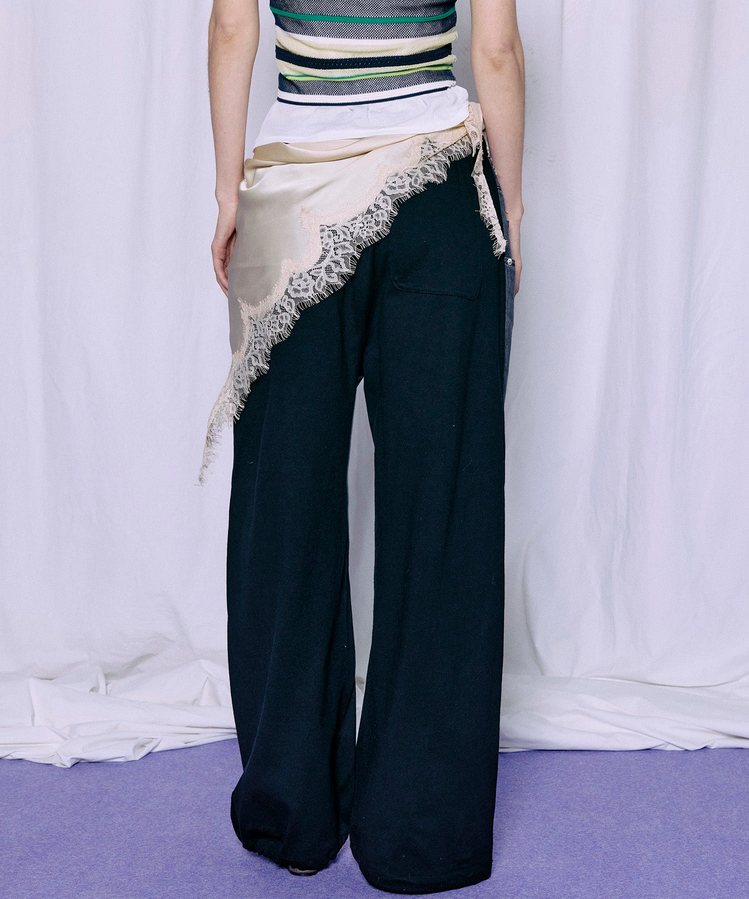 【2026Summer PRE-ORDER】2WAY Back French Terry Denim Pants