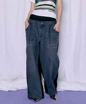 【2026Summer PRE-ORDER】2WAY Back French Terry Denim Pants