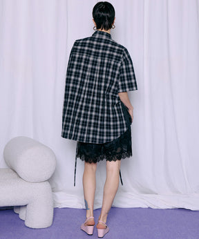 【2026Summer PRE-ORDER】Shadow Stripe Lace Shorts