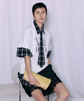 【2026Summer PRE-ORDER】Shadow Stripe Lace Shorts