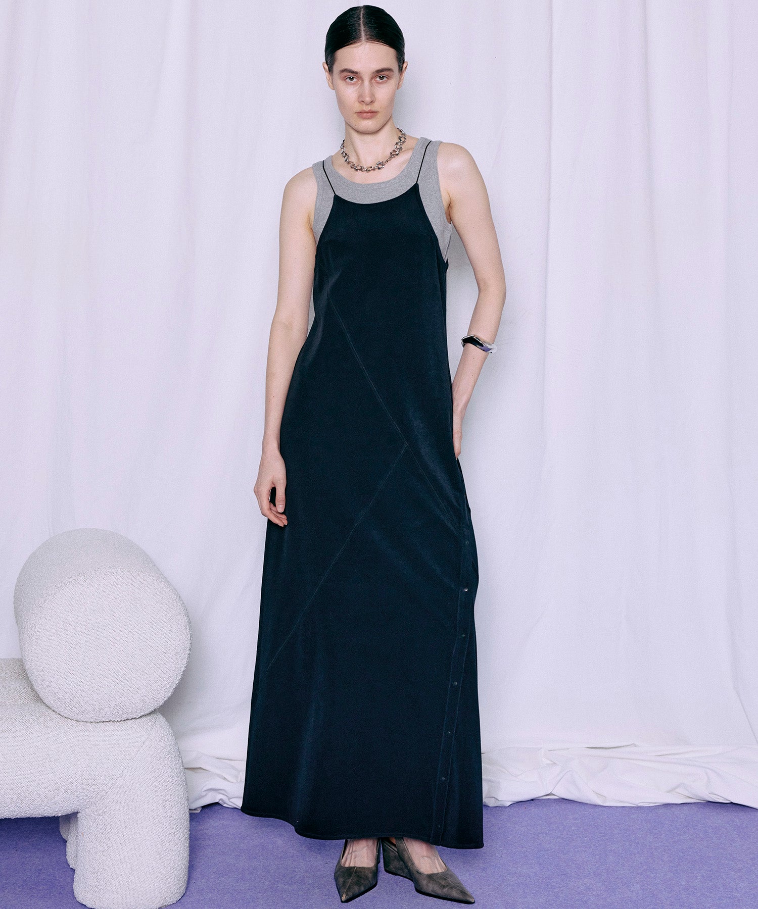 【2026Summer PRE-ORDER】Tank Set Pile Flare Dress