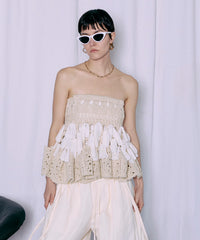 2路Knit Flare Bustier