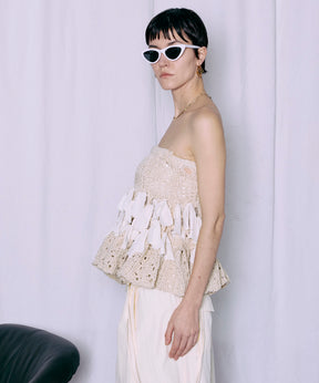 2路Knit Flare Bustier