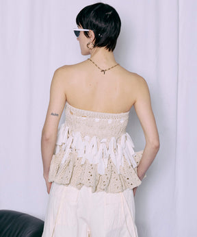 2路Knit Flare Bustier