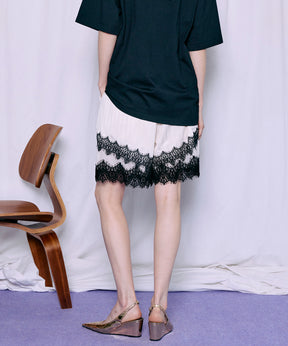 【2026Summer PRE-ORDER】Shadow Stripe Lace Shorts