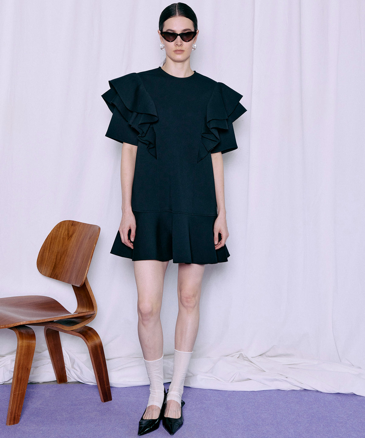 [2026夏季预购] 荷叶边迷你连衣裙