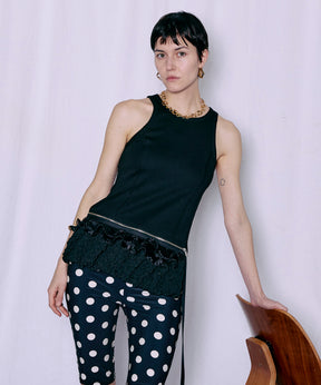 【PRE-ORDER】2WAY Balloon Peplum Tank Top