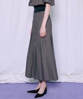 [2026Summer PRE-ORDER] Eyelet Pleated Skirt