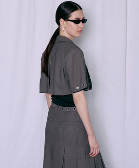 Eyelet Short Jacket