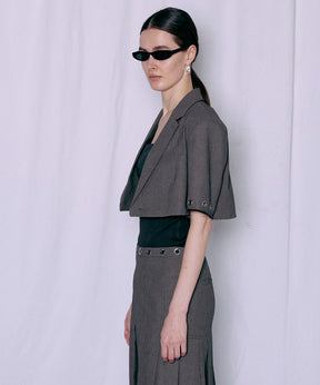 Eyelet Short Jacket